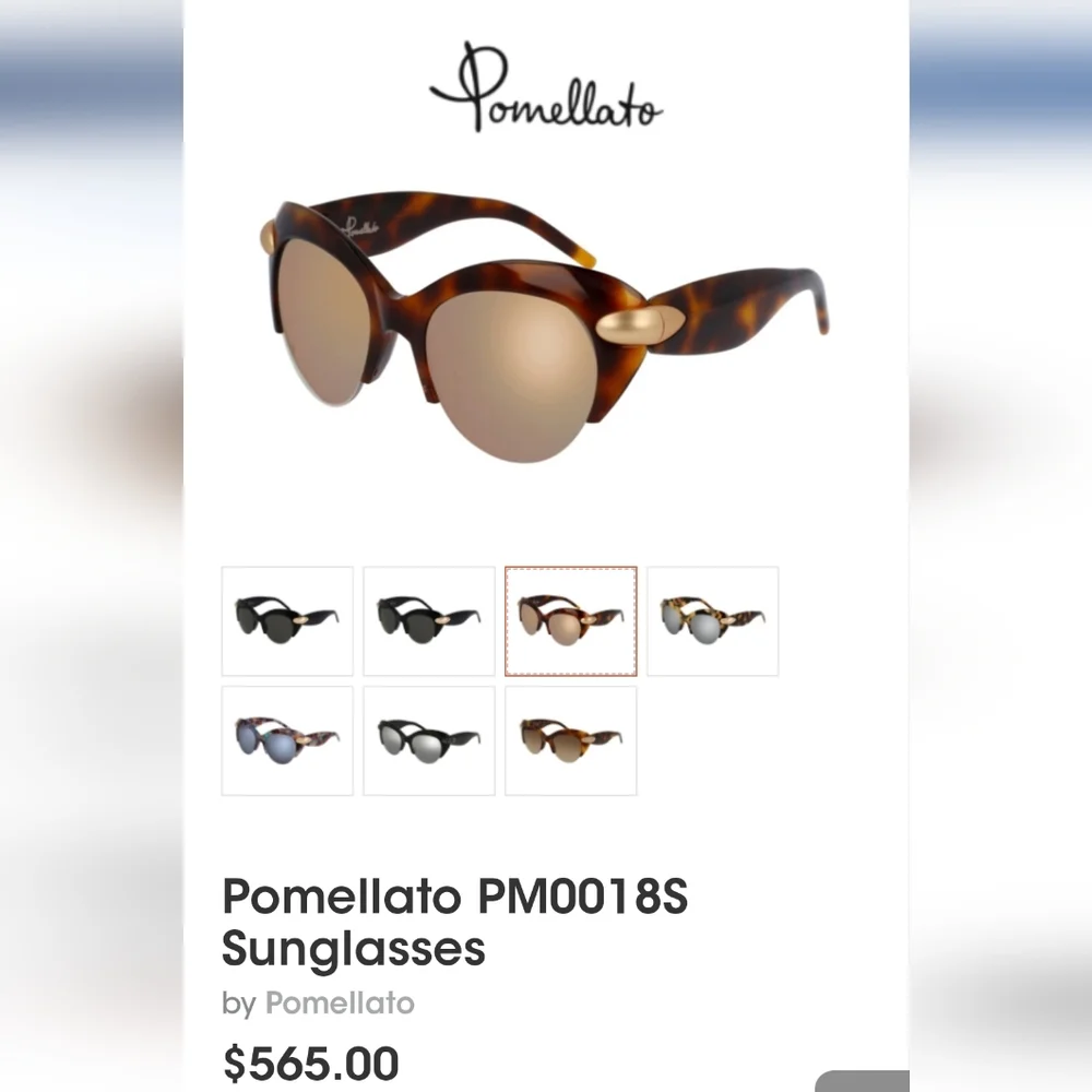 Pomellato oversized cat eye sunglasses